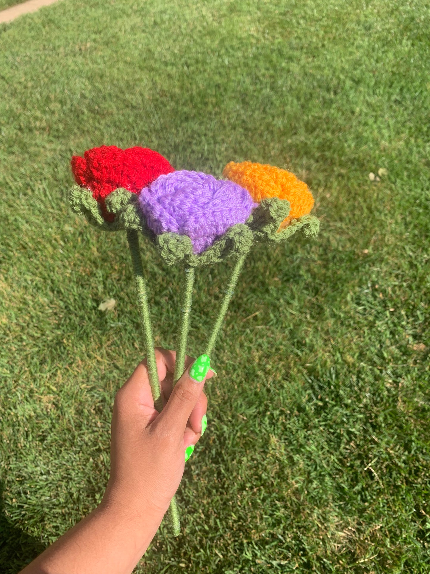 Crochet Individual Flowers