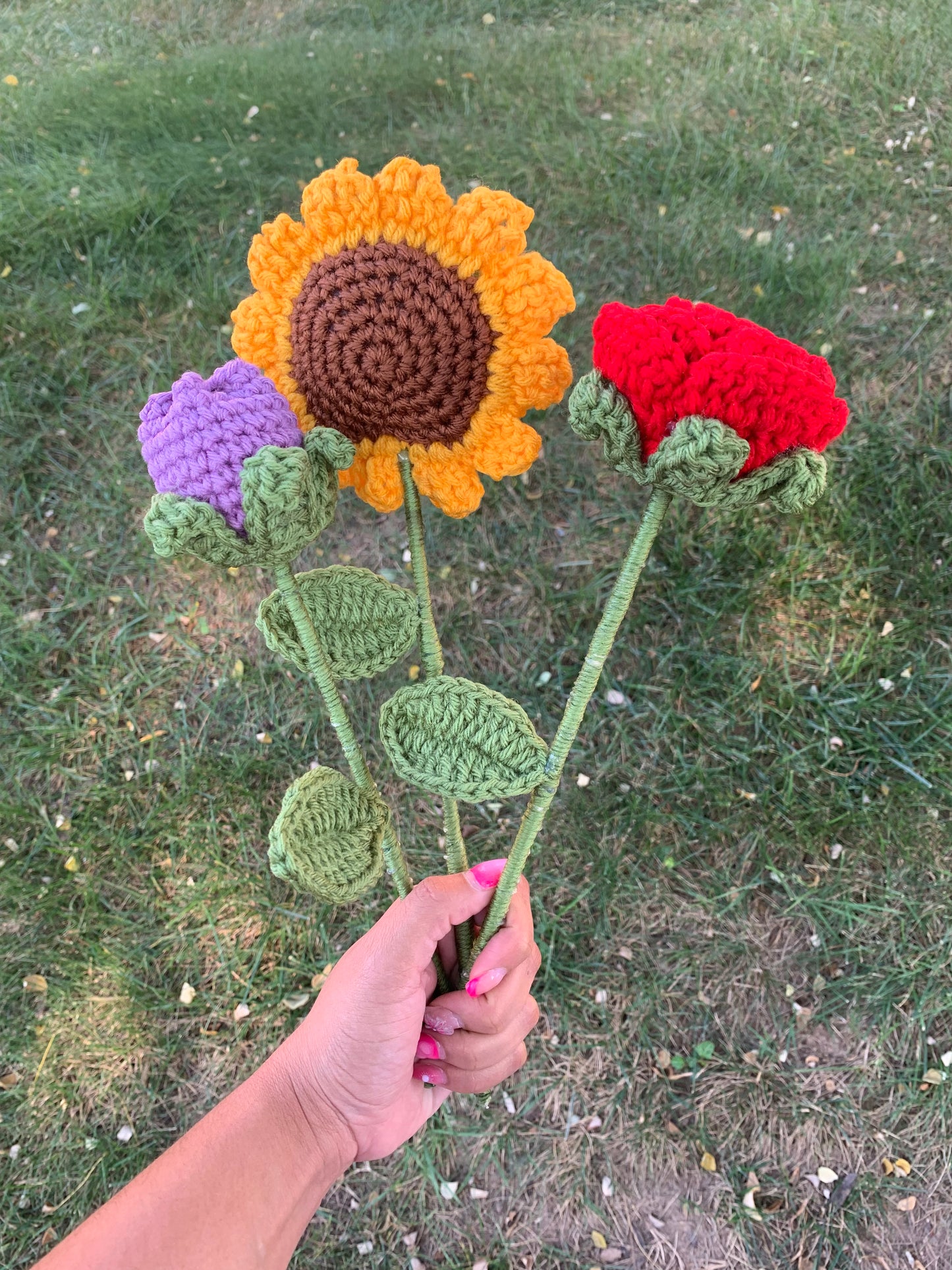 Crochet Flower Bouquet