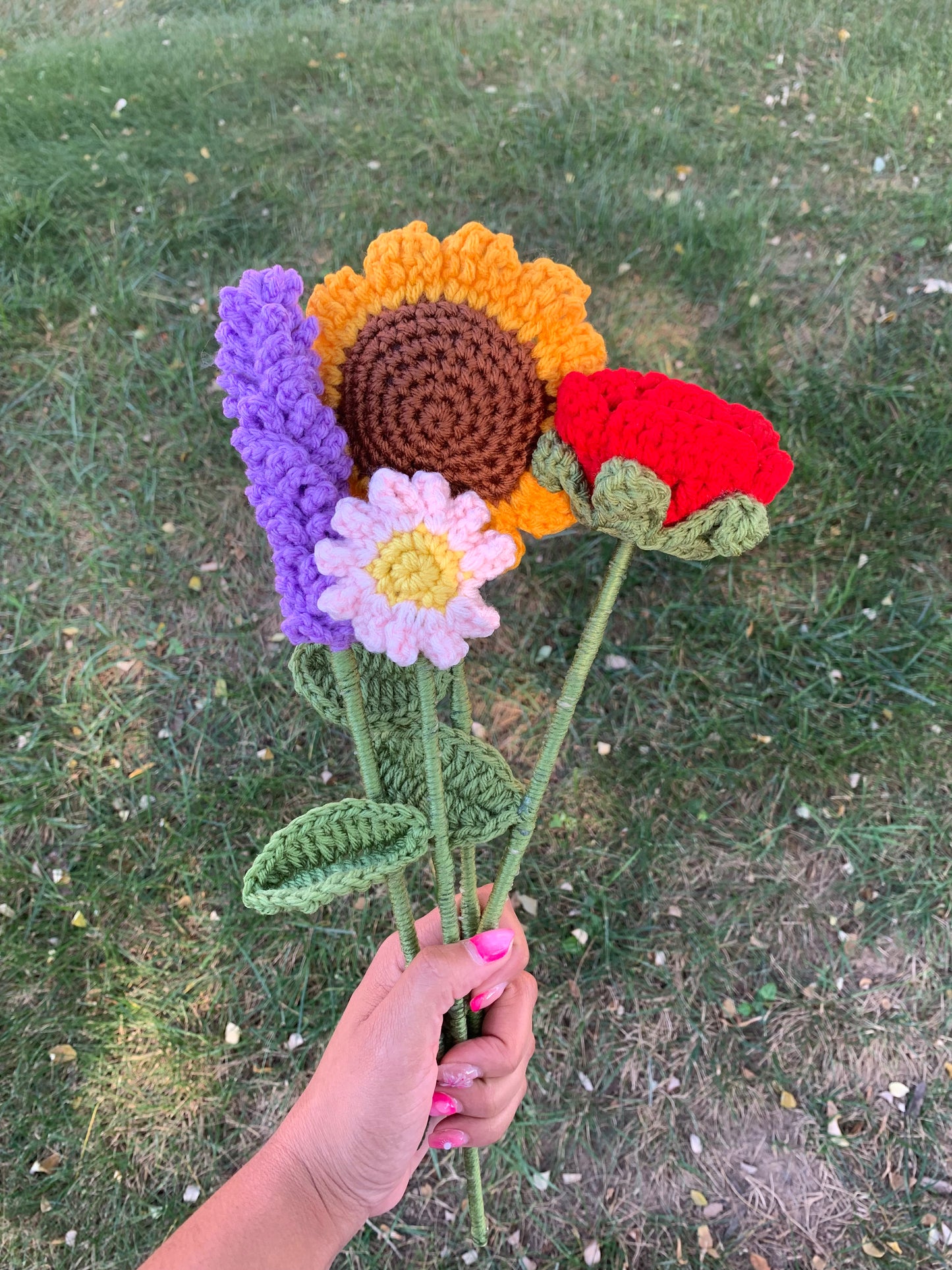 Crochet Flower Bouquet